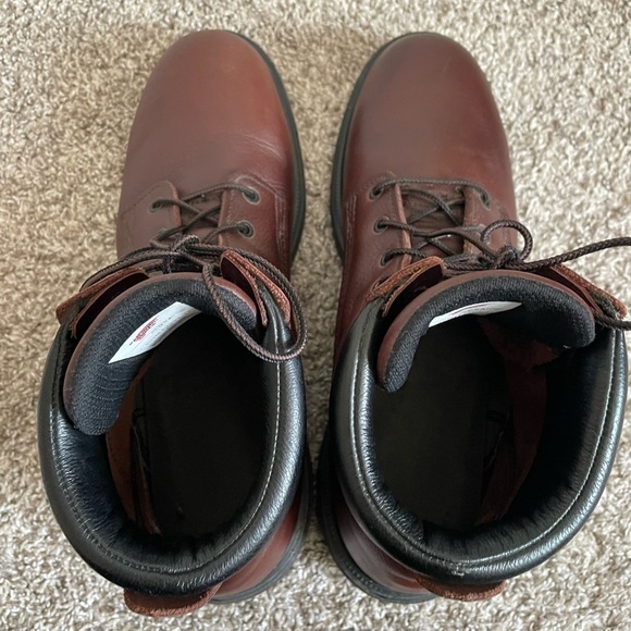 Red wing shoes work boots size 14 narrow brown boots style 696 main image 6